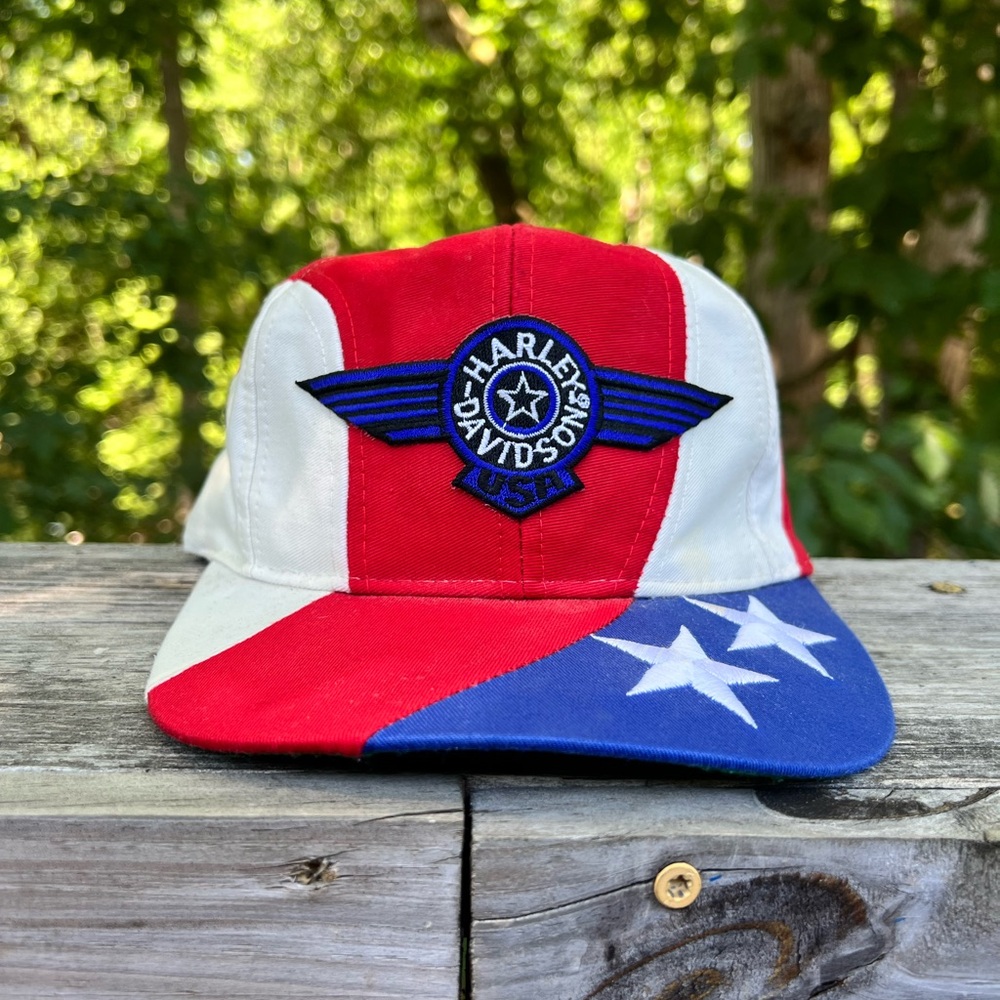 Harley-Davidson Patriotic Red, White, and Blue Hat